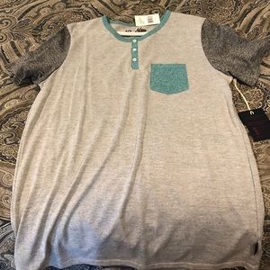 Grey casual shirt. With tags